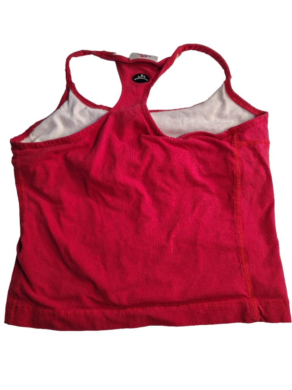 Women's Vintage 90's Large Red Hanes Sport Athletic Workout Tank Top